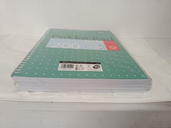 Pukka Pad, A4 Metallic Jotta Book 3 Pack – 21 x 30cm – Wirebound Notebook with 8mm Lines and 80GSM Paper – Features 4-Hole Punch Margins and Perforated Edges - 200 Pages, Green