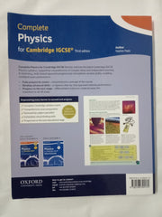 Complete Physics for Cambridge IGCSE: Student book (Third Edition) (CAIE complete physics science)