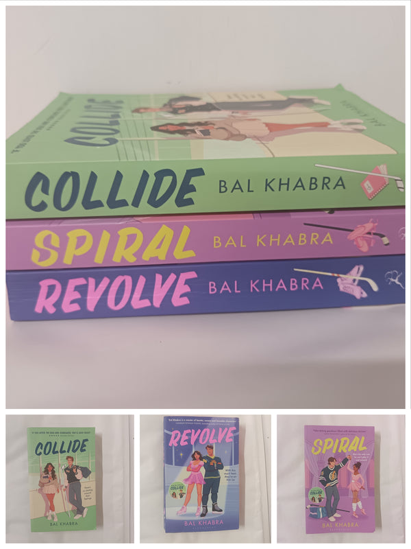 Off the Ice Series By Bal Khabra 3 Books Collection Set (Collide, Spiral & Revolve)