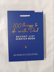 100 Things to do with Dad, Bucket List Scratch Book with Slipcase