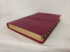 NLT Large Print Thinline Reference Bible, Filament Enabled Edition (Red Letter, Leatherlike, Berry, Indexed): New Living Translation, Aurora Cranberry Leatherlike, Filament Enabled, Red Letter,