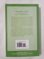 The Spirit of Laws (Great Books in Philosophy)