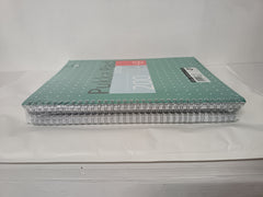 Pukka Pad, A4 Metallic Jotta Book 3 Pack – 21 x 30cm – Wirebound Notebook with 8mm Lines and 80GSM Paper – Features 4-Hole Punch Margins and Perforated Edges - 200 Pages, Green