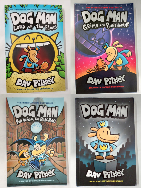 Dog Man Series 4 Book Set By Dav Pilkey