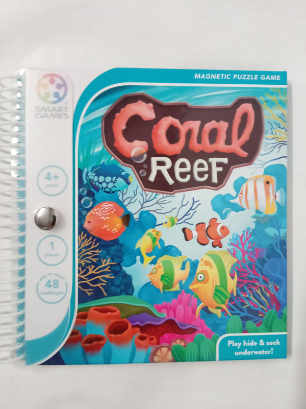 SmartGames - Coral Reef, Magnetic Puzzle Game with 48 Challenges, 4+ Years