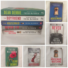 5 Freida McFadden Books: Dear Debbie, The Housemaid, The Housemaid is Watching, The Boyfriend, Never Lie