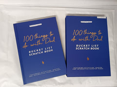 100 Things to do with Dad, Bucket List Scratch Book with Slipcase