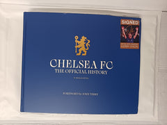 Chelsea FC: The Official History *SIGNED* by Kerry Dixon. Damaged.