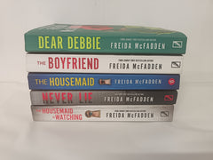 5 Freida McFadden Books: Dear Debbie, The Housemaid, The Housemaid is Watching, The Boyfriend, Never Lie