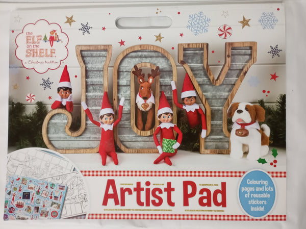 The Elf on the Shelf Artists Pad - 24 Colouring Pages and Lots of Reusable Stickers