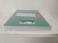 Pukka Pad, A4 Metallic Jotta Book 3 Pack – 21 x 30cm – Wirebound Notebook with 8mm Lines and 80GSM Paper – Features 4-Hole Punch Margins and Perforated Edges - 200 Pages, Green