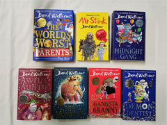 David Walliams 7 Book MEGA Bundle - Mr Stink, Gangsta Granny, Awful Auntie &More
