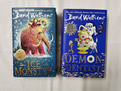 Bundle of 2 x David Walliams Hardbacks, The Ice monster & Demon Dentist