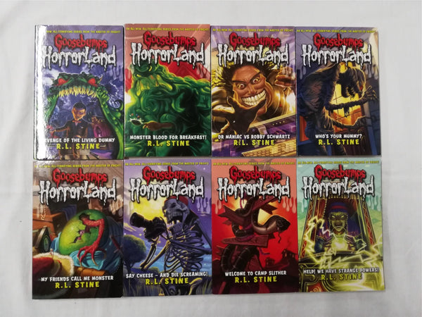 Cover of *BUNDLE* of 8 GOOSEBUMPS HORROR LAND BOOKS - Horror & Ghost Stories for Children by R L Stine