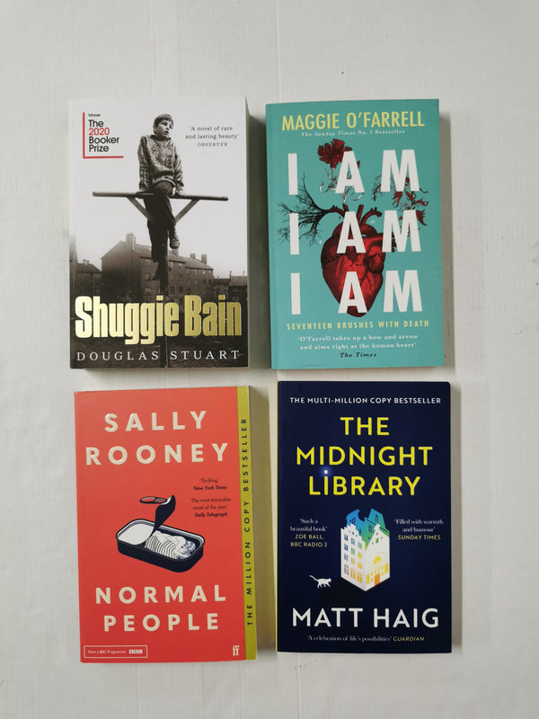 *Bundle* Normal People, Shuggie Bain, The Midnight Library & I am, I am, I am