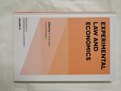 Experimental Law and Economics (Research in Experimental Economics, 21) [Hardcov by R. Mark Isaac - used book at Perkology Books