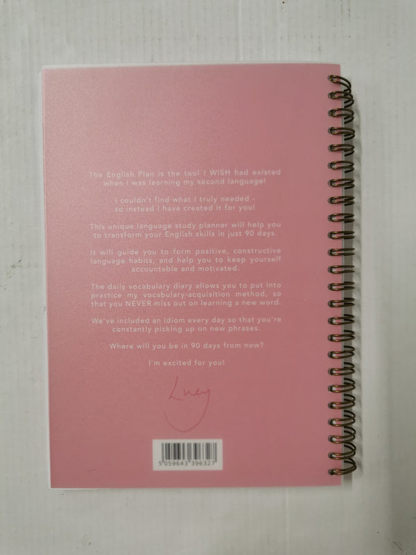 The English Plan, 90 day Study Planner by English with Lucy (Red Edition)