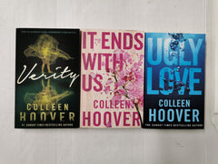 3 Colleen Hoover Bestsellers: It Ends With Us, Ugly Love, Verity
