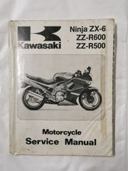 Kawasaki Ninja ZX-6, ZZ-R600, ZZ-R500 Motorcycle Service Manual (2nd ed., 1992)