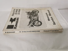Kawasaki Ninja ZX-6, ZZ-R600, ZZ-R500 Motorcycle Service Manual (2nd ed., 1992)