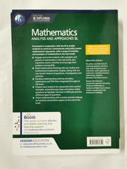 Mathematics for the IB Diploma: Analysis and approaches SL