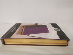 KJV Large Print Lux-Leather Brown/Purple Imitation Leather