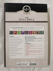 KJV Large Print Lux-Leather Brown/Purple Imitation Leather
