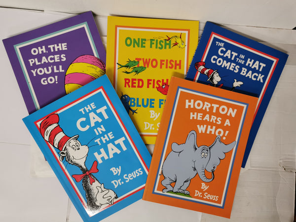 Cover of Bundle of 5 Dr Seuss Children's Books: The Cat in the Hat, Horton Hears A Who