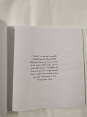 Muslim Wedding Guest Book: Blank Interior for 100+ Guests, Soft Touch Cover