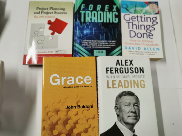 Business Books Bundle - Mindset, Leadership, Finance, Psychology x 10 Books
