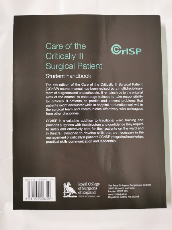 Care of the Critically Ill Surgical Patient: Participant Handbook