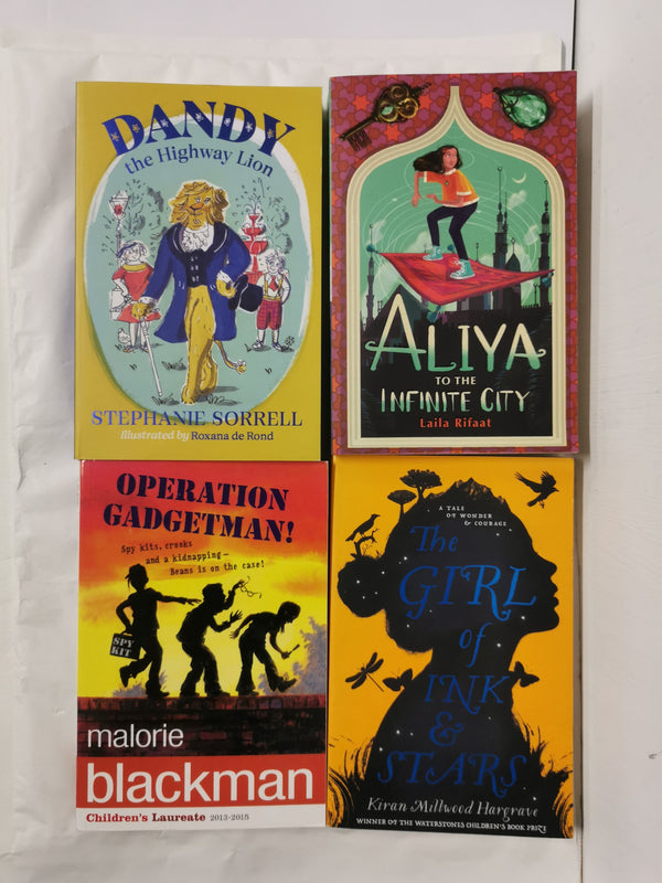 Cover of 4 Books for Girls age 9-12: The Girl of Ink & Stars, Aliya to the Infinite City by Kiran Millwood Hargrave