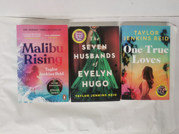 Cover of Taylor Jenkins Reid: Seven Husbands of Evelyn Hugo, Malibu Rising, One True Love