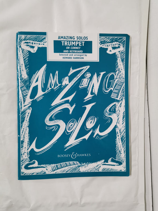 Cover of Amazing Solos - Trumpet (or Cornet) and Keyboard, Arranged by Howard Harrison