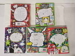 5 Tom Gates books Inc. Dog Zombies Rule, Happy to Help, What Monster?