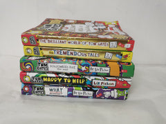 5 Tom Gates books Inc. Dog Zombies Rule, Happy to Help, What Monster?
