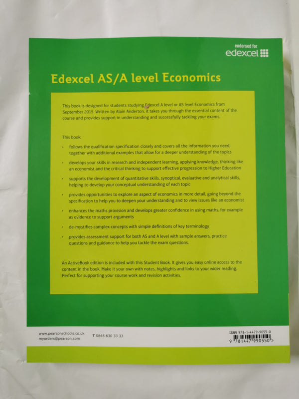 Edexcel AS/A Level Economics Student book by Alain Anderton