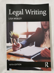 Legal Writing by Lisa Webley by Lisa Webley - used book at Perkology Books