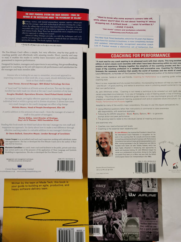 Business Books Bundle - Mindset, Leadership, Finance, Psychology x 10 Books