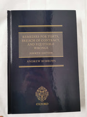 Remedies for Torts, Breach of Contract, and Equitable Wrongs [Hardcover] Burrows - used book at Perkology Books