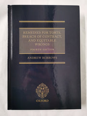 Remedies for Torts, Breach of Contract, and Equitable Wrongs [Hardcover] Burrows - used book at Perkology Books