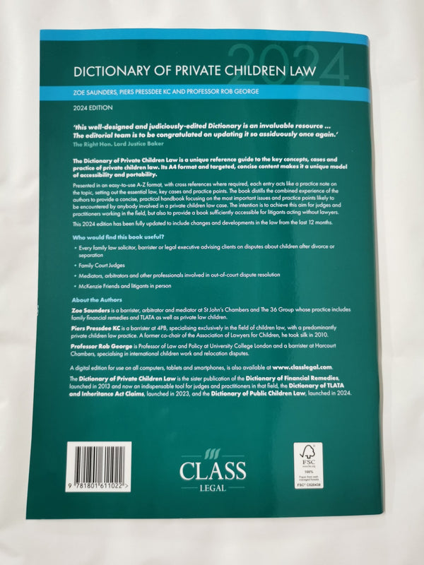Dictionary of Private Children Law 2024