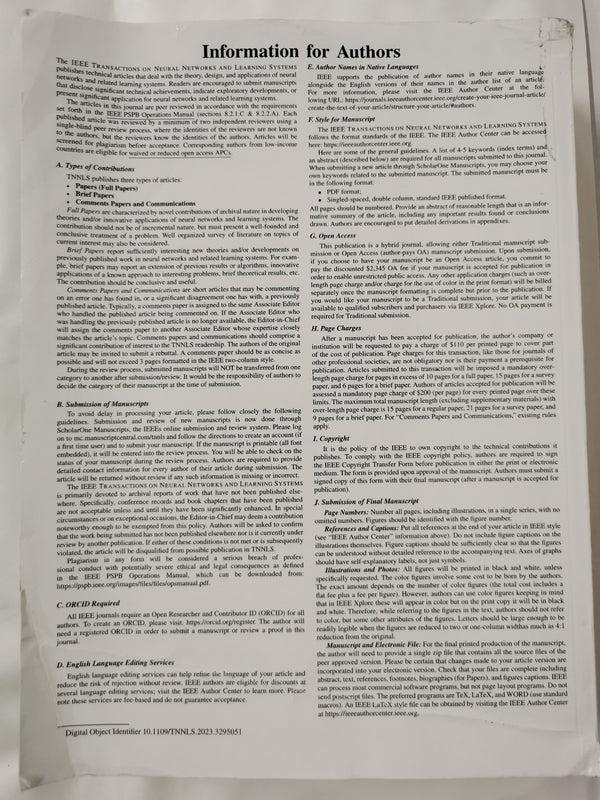 IEEE Transactions on Neural Networks and Learning Systems Aug 2023, Vol 14 No 8