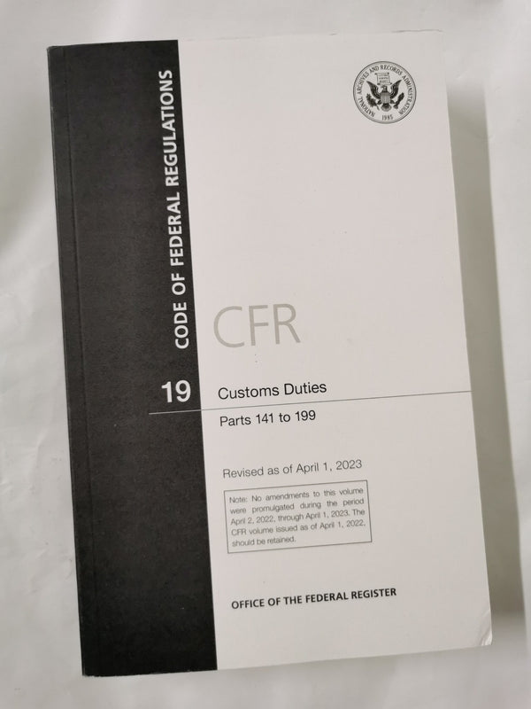 Cover of Customs Duties, Parts 141 to 199 (Code of Federal Regulations)