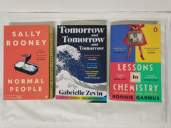 Cover of Bestsellers! Lessons in Chemistry, Tomorrow & Tomorrow & Tomorrow, Normal People