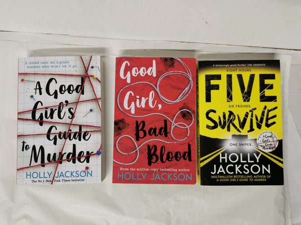 Cover of A Good Girl's Guide to Murder, Good Girl Bad Blood & Five Survive: Holly Jackson