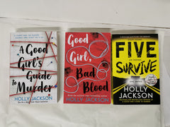 Cover of A Good Girl's Guide to Murder, Good Girl Bad Blood & Five Survive: Holly Jackson