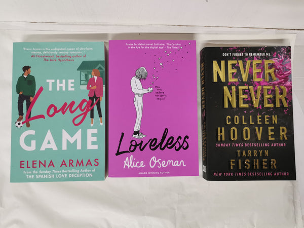 Cover of BookTok Books! The Long Game, Never Never, Loveless - Bundle of 3 Bestsellers!