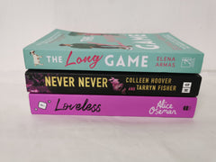 BookTok Books! The Long Game, Never Never, Loveless - Bundle of 3 Bestsellers!