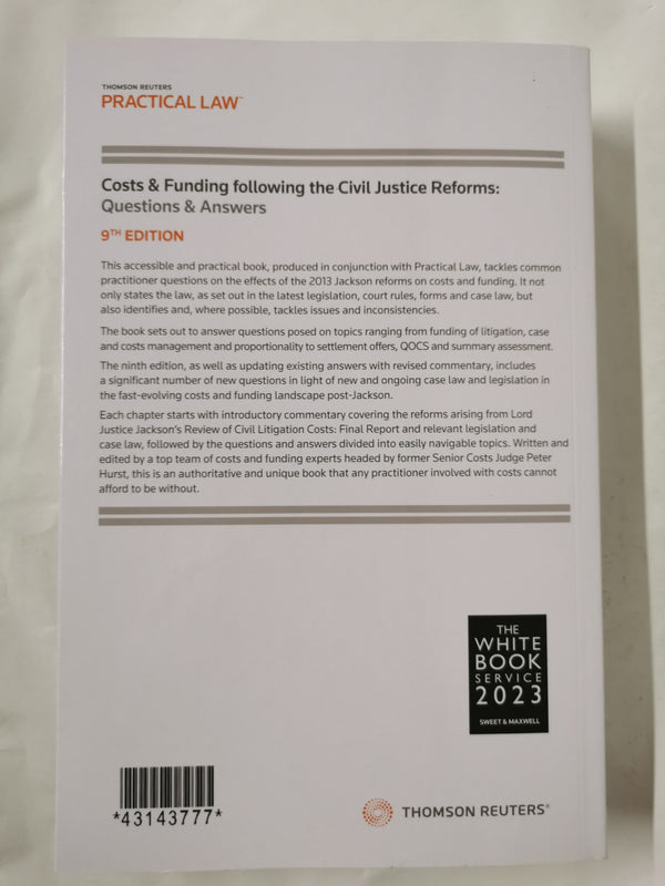 Costs and Funding following the Civil Justice Reforms: Questions and Answers 9th
